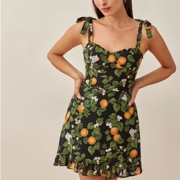 Reformation Dresses & Skirts - Reformation Christine Dress Clementine 4